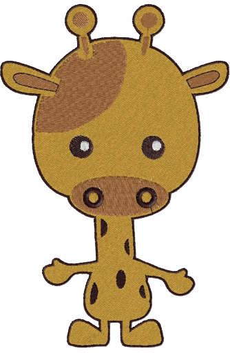 Motif de broderie Bébé girafe