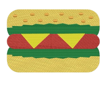 Motif de broderie Hamburger